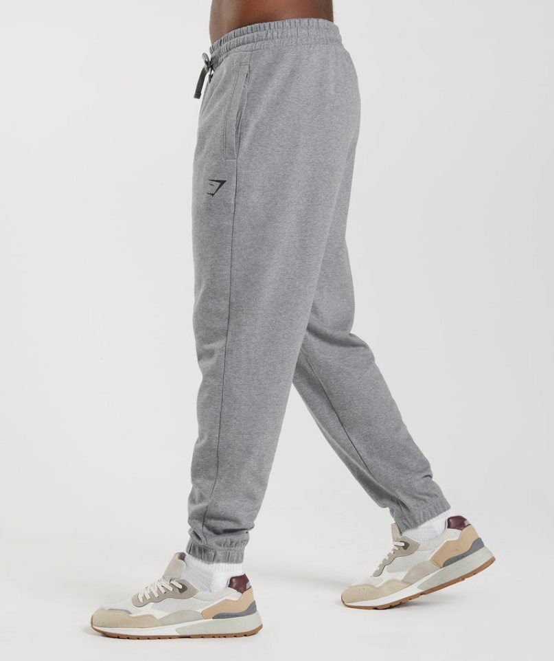 Men's Gymshark Essential Oversized Jogger Grey | NZ 4VMYBE